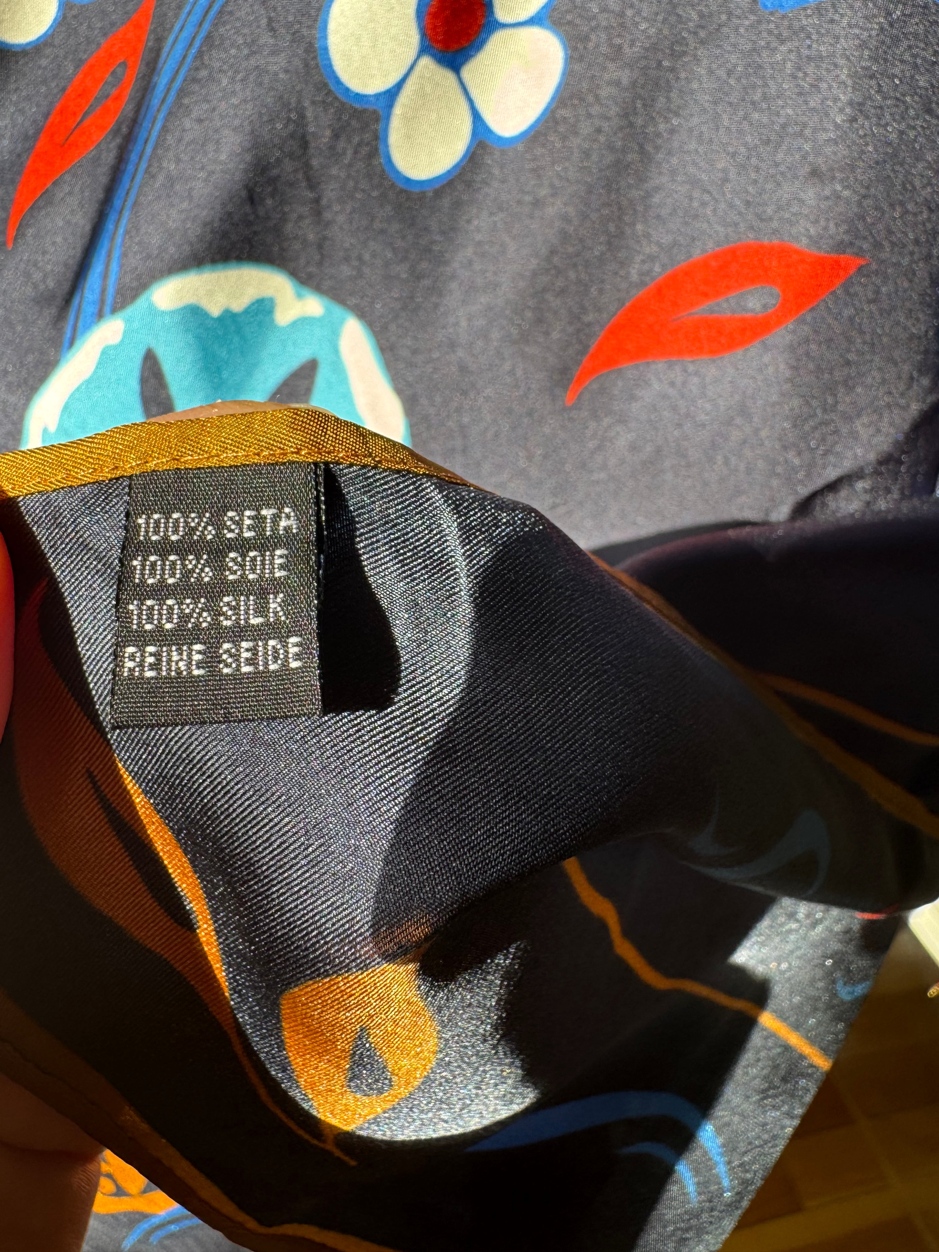 Foulard carré soie - Parfums d'Istanbul