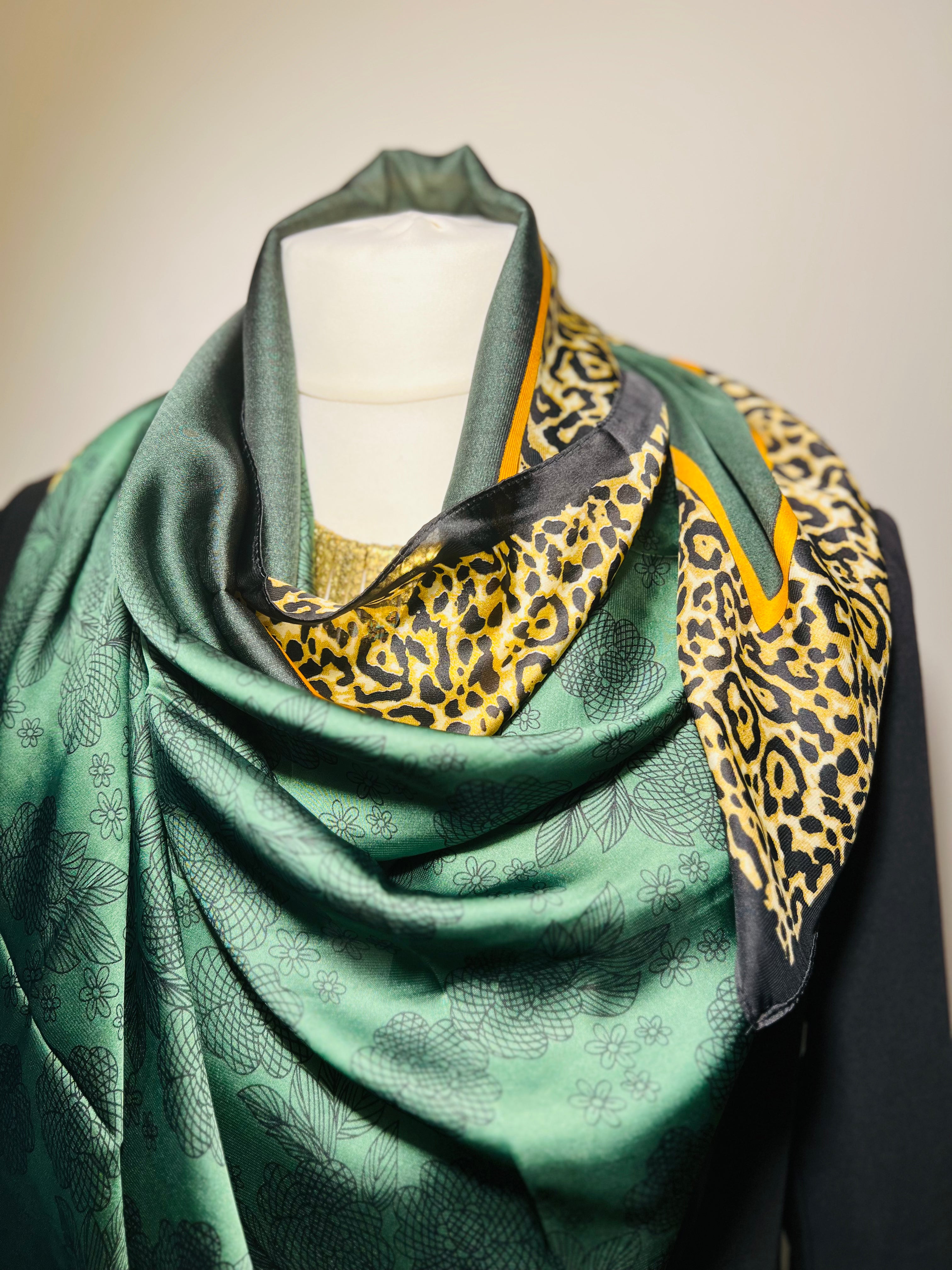 Satin Royal Green Leo