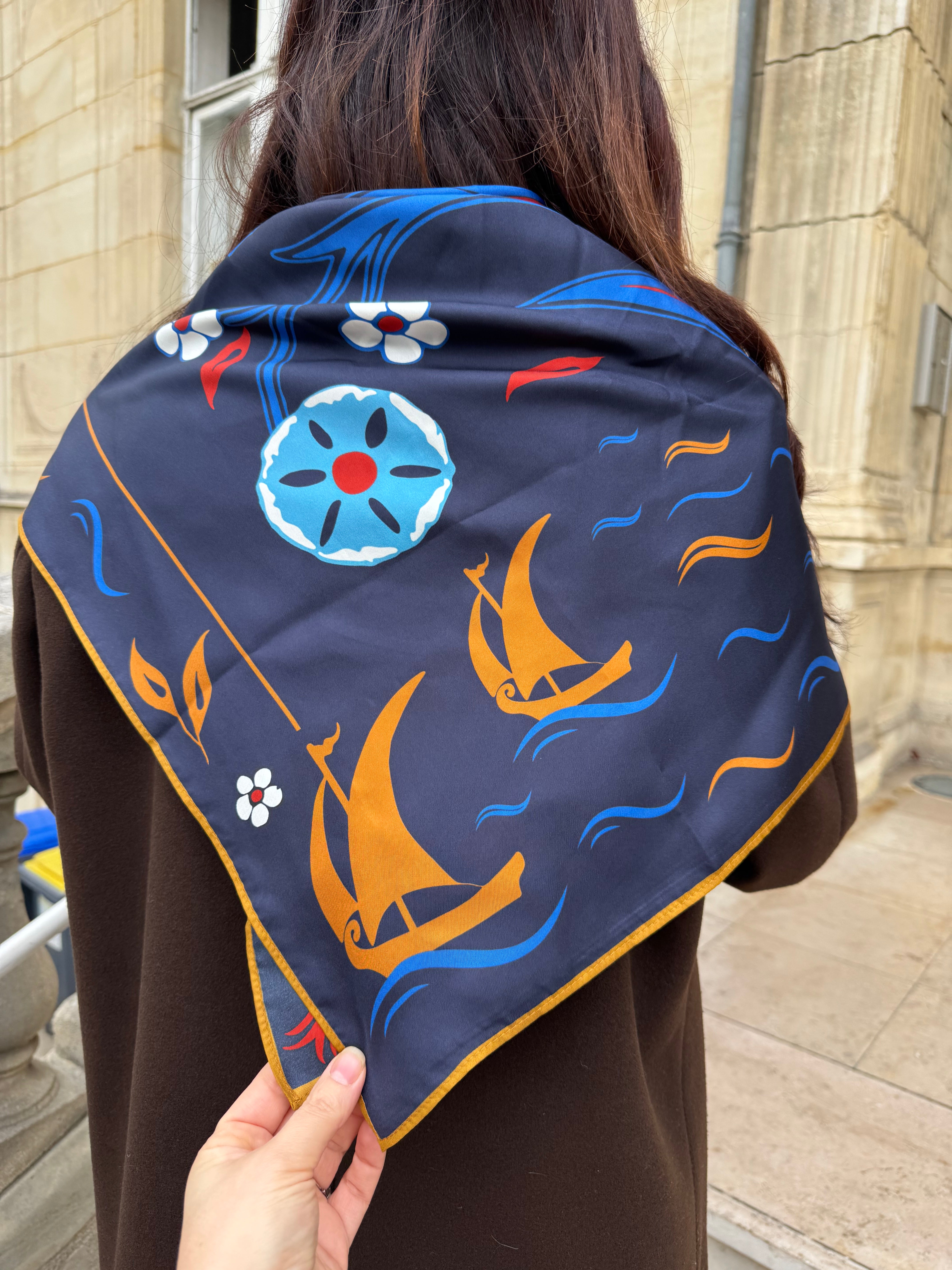 Foulard carré soie - Parfums d'Istanbul