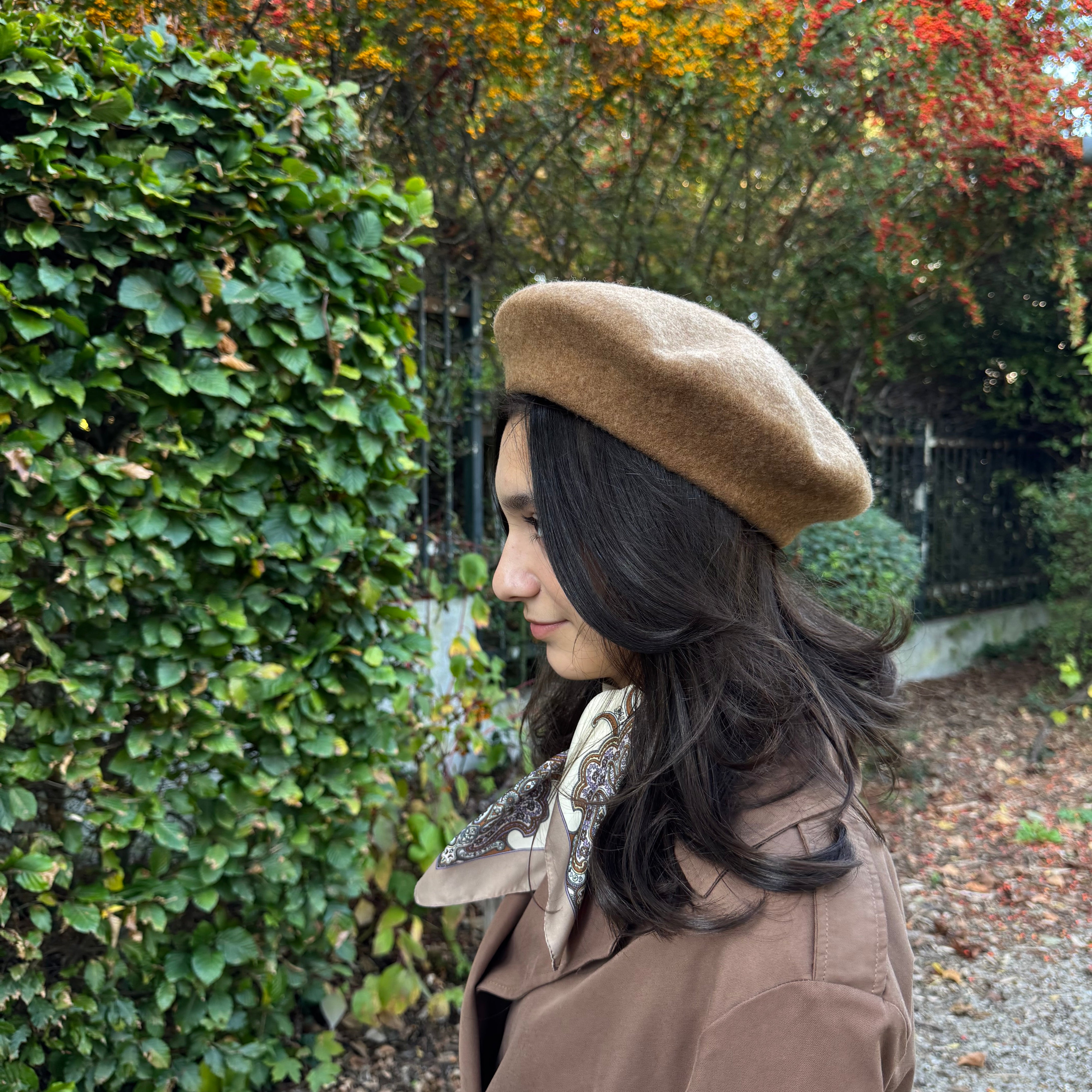 béret camel coiffure