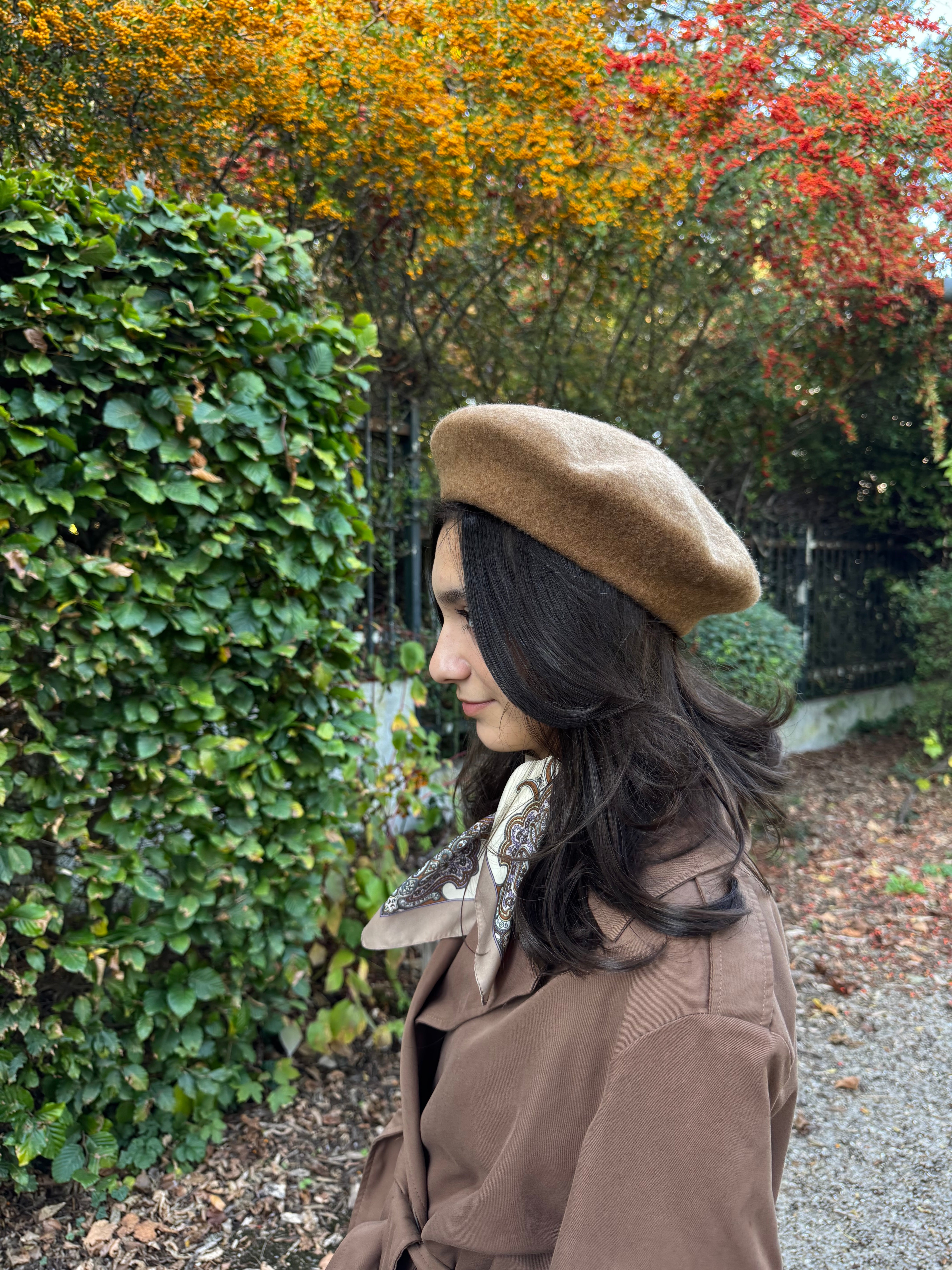 béret camel coiffure