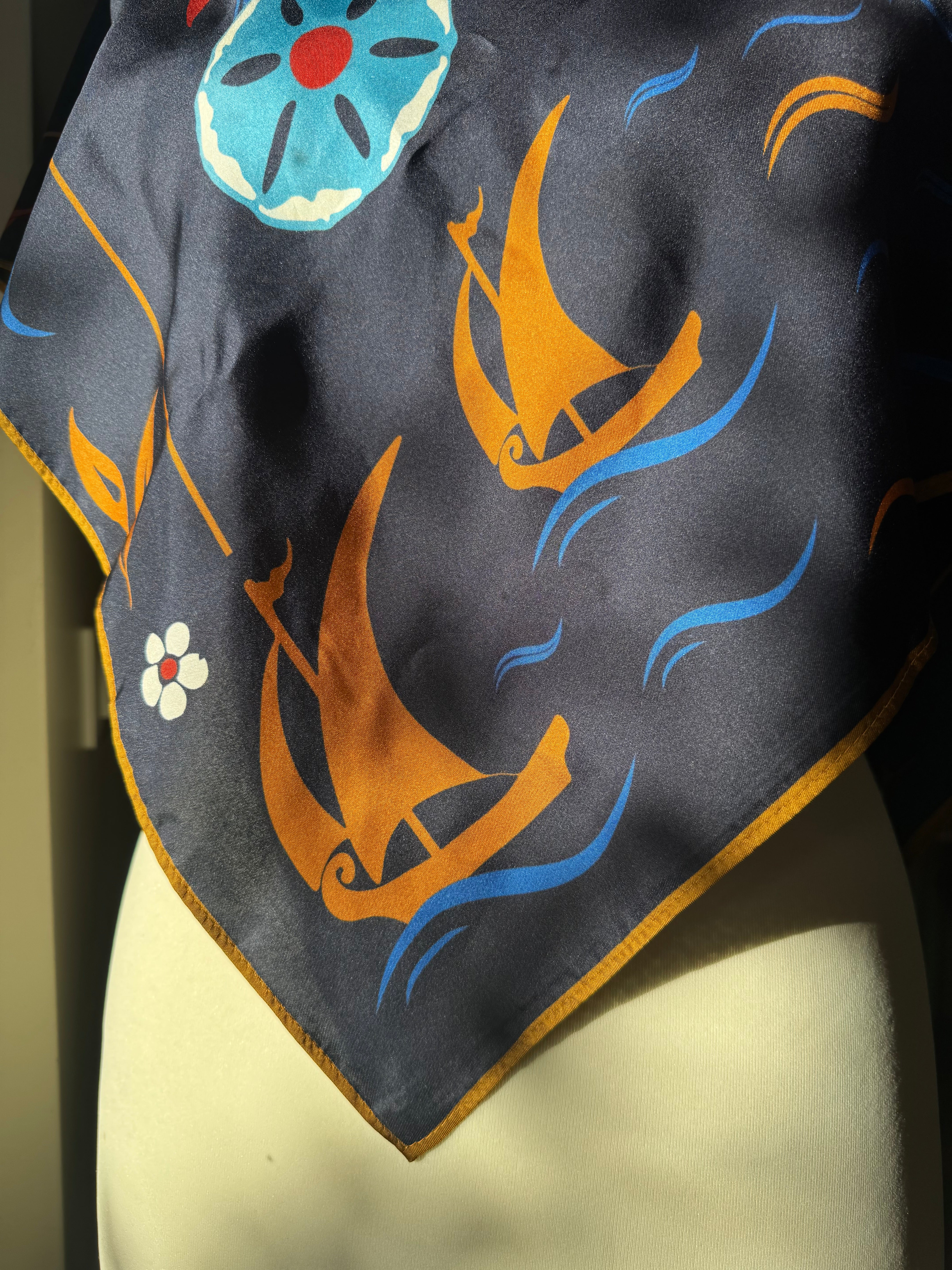 Foulard carré soie - Parfums d'Istanbul