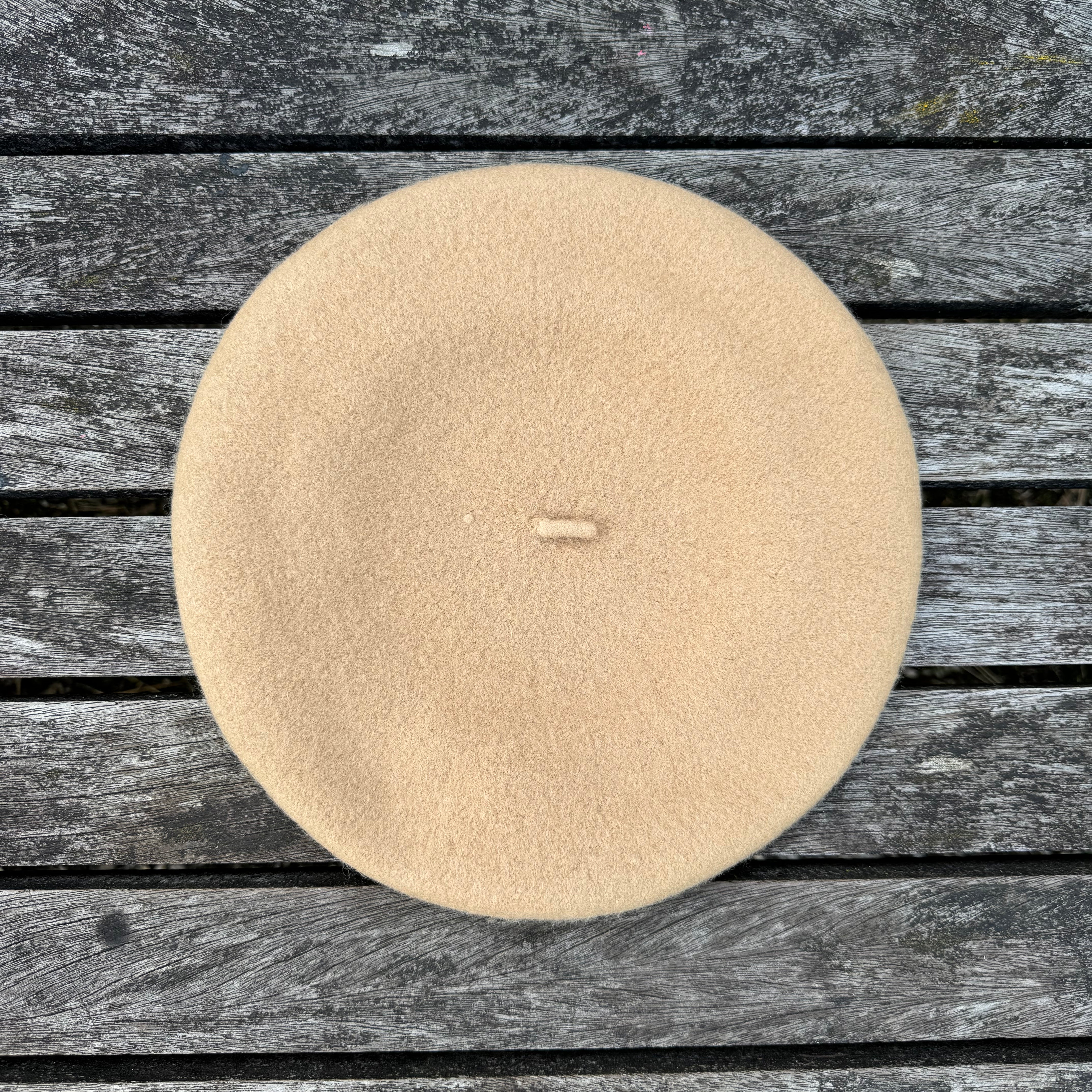 béret en laine sable