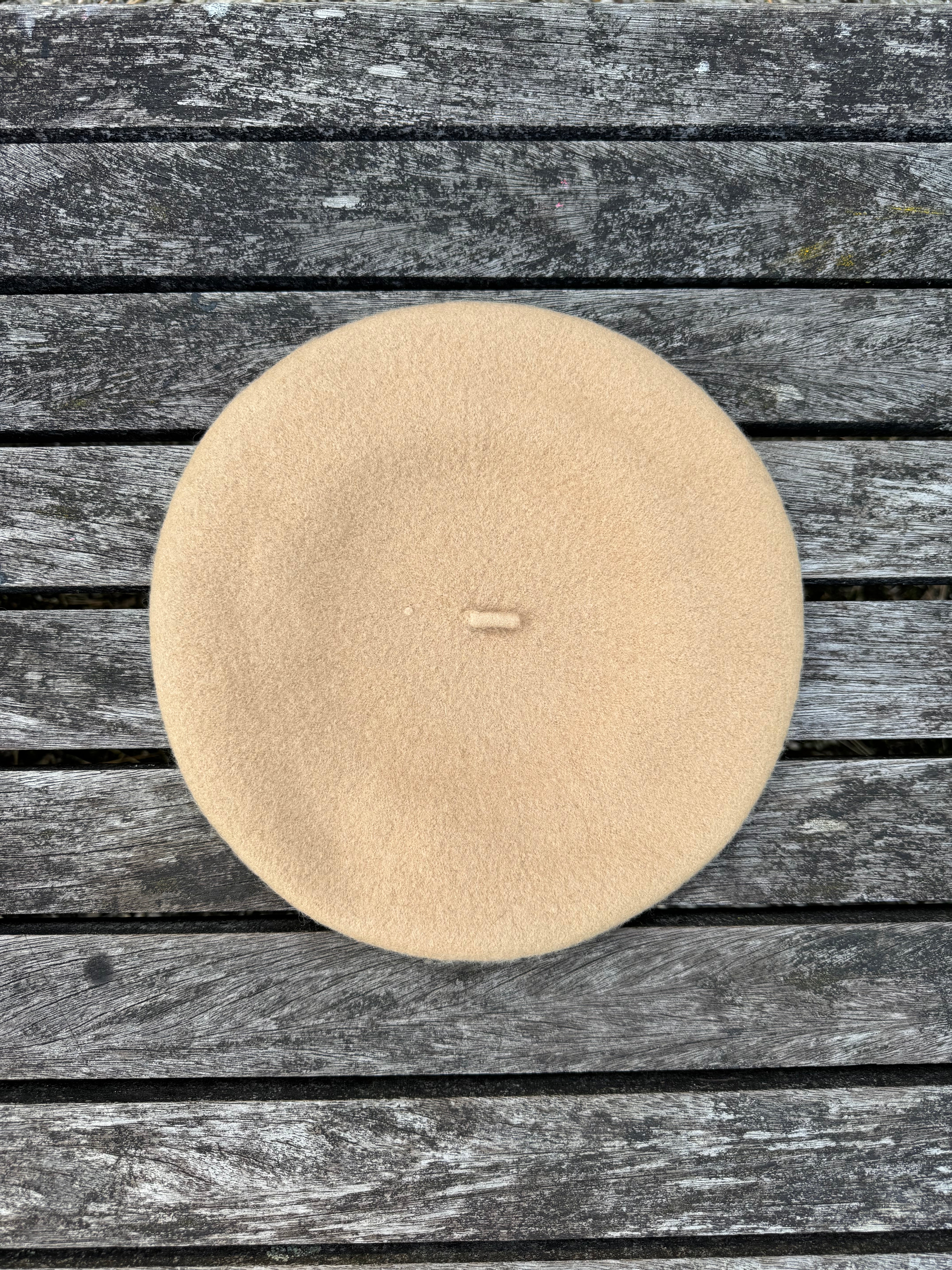 béret en laine sable