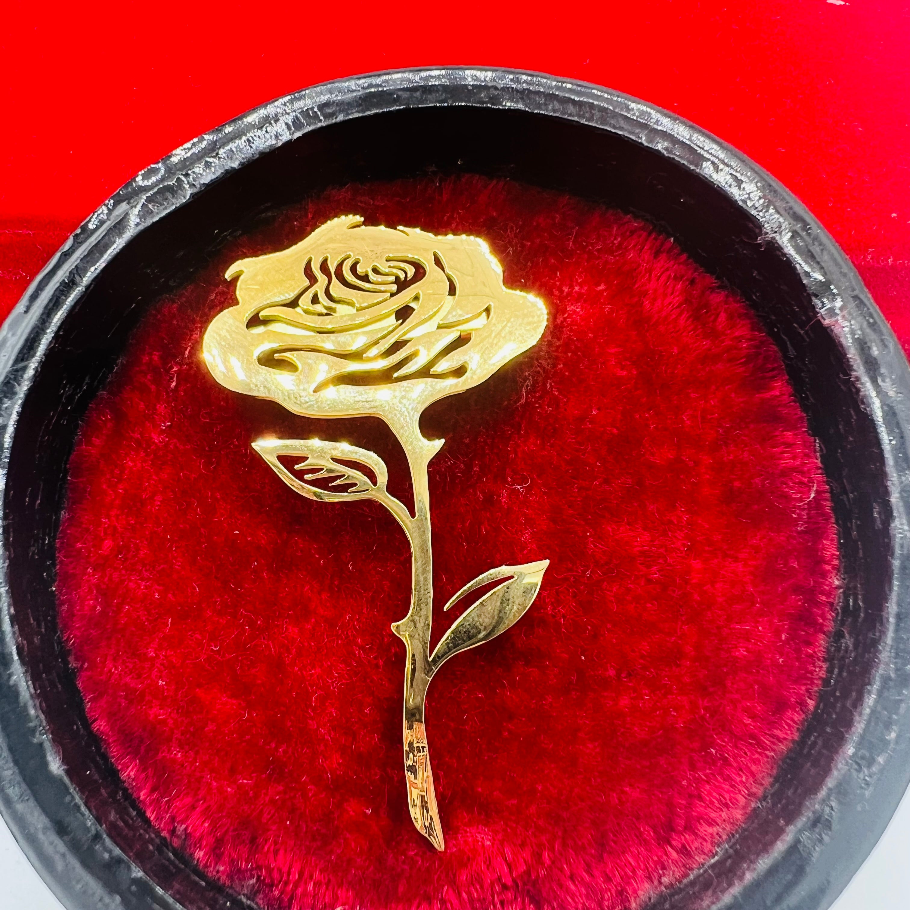 Broche Rose🌹Doré Acier Inoxydable