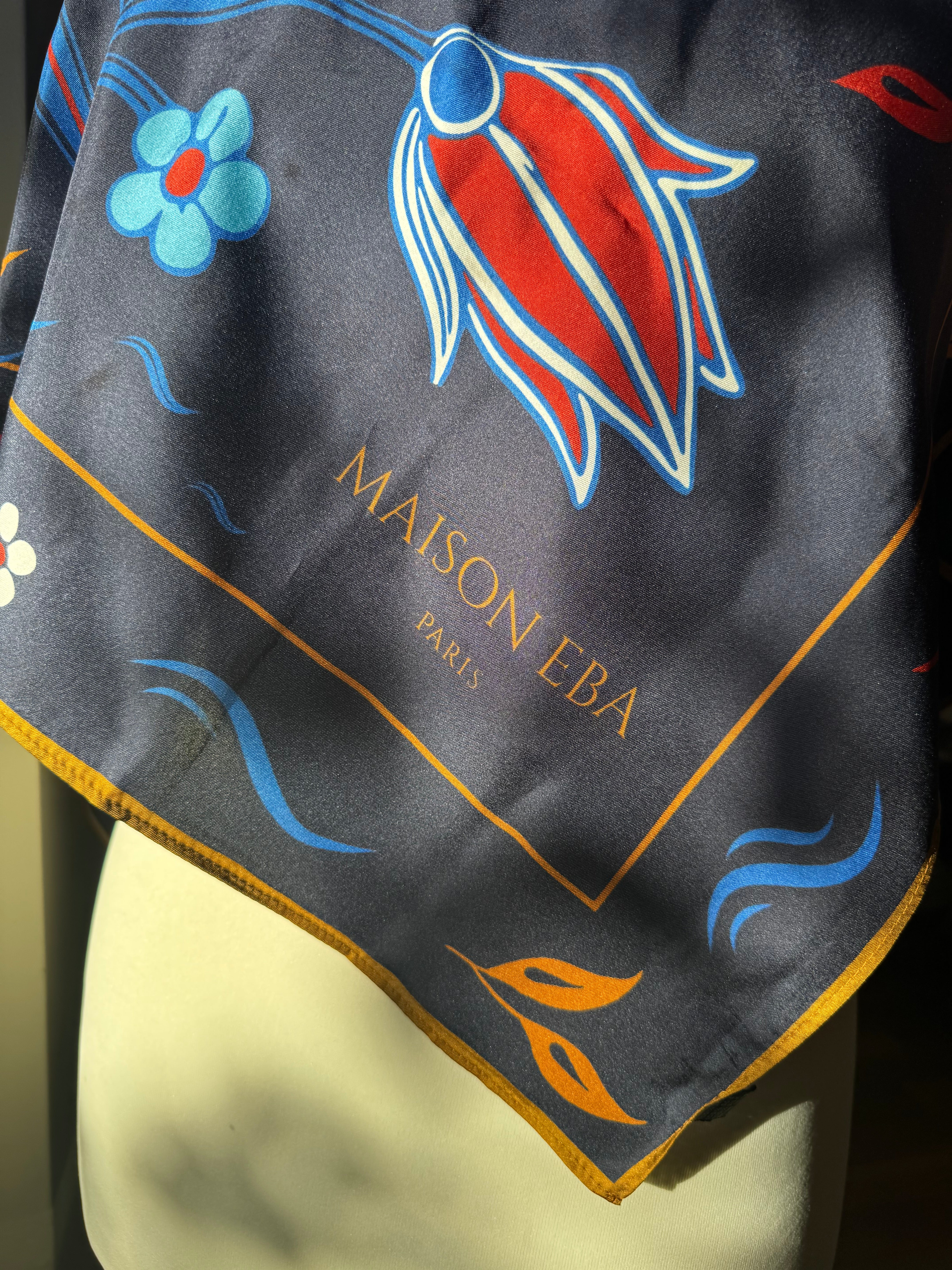 Foulard carré soie - Parfums d'Istanbul