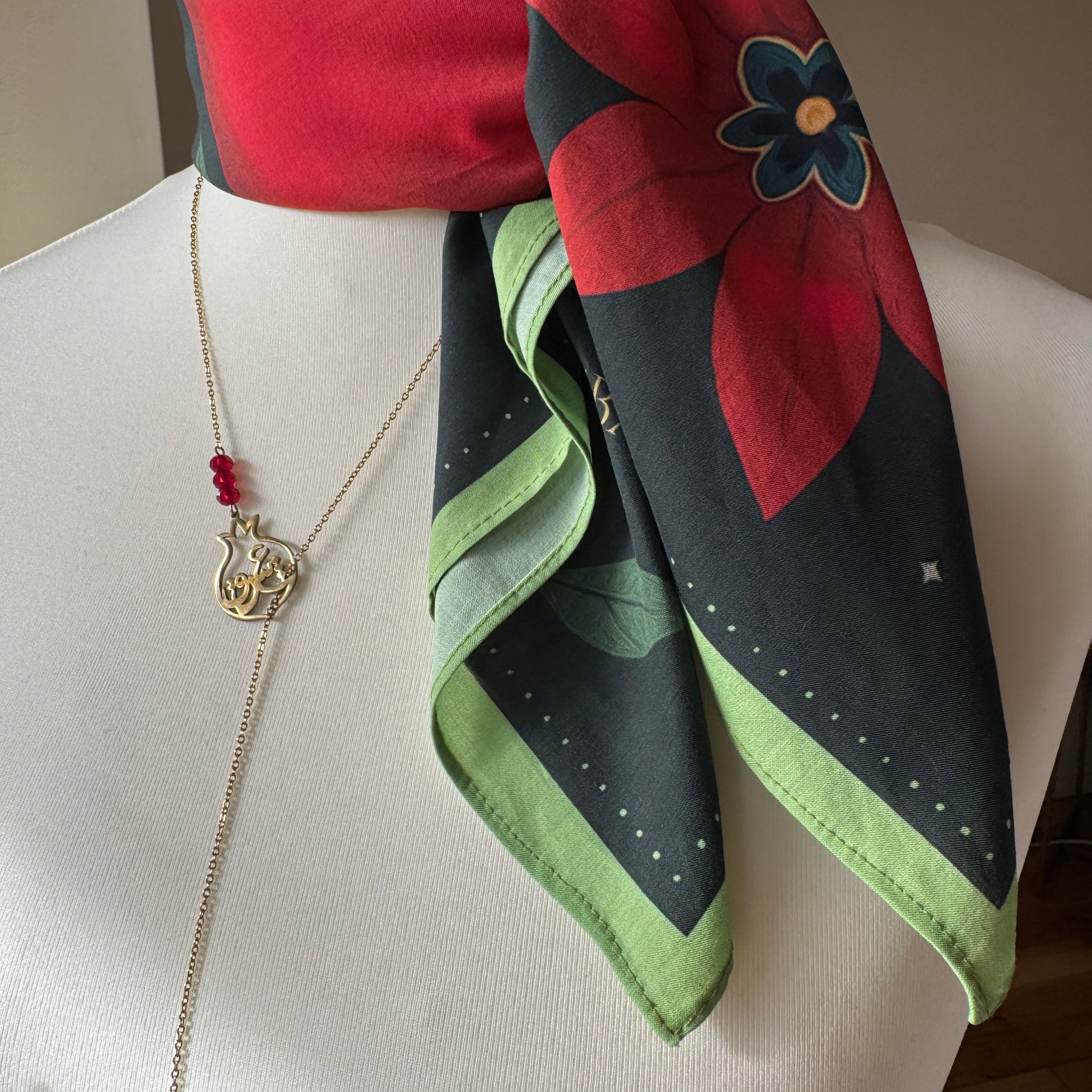 Foulard Yalda Maison Eba Paris coton viscose 