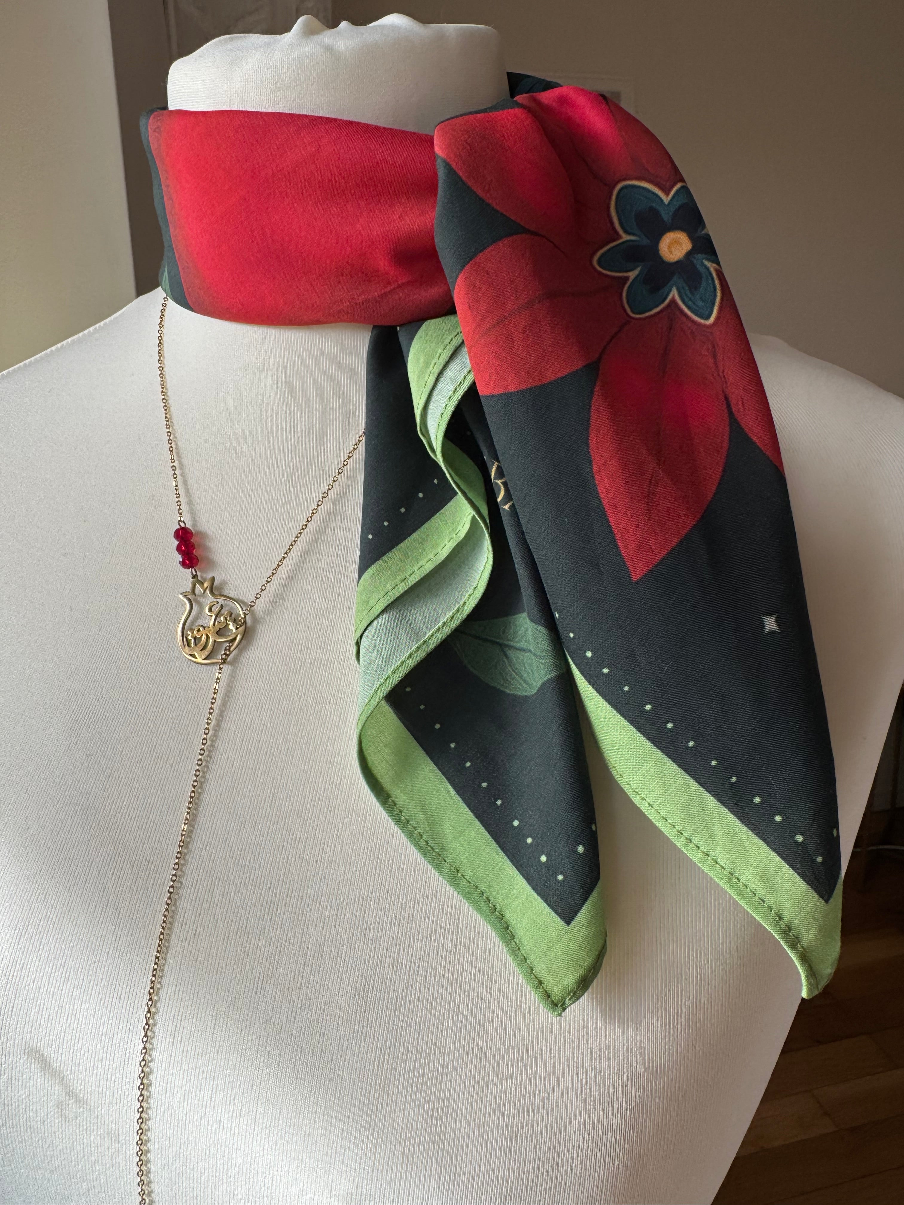 Foulard Yalda Maison Eba Paris coton viscose 